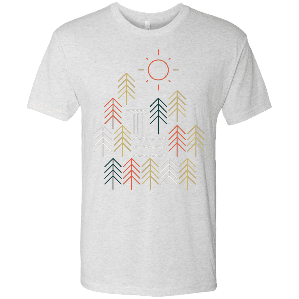 T-Shirts Heather White / S Nature Timestee Men's Triblend T-Shirt