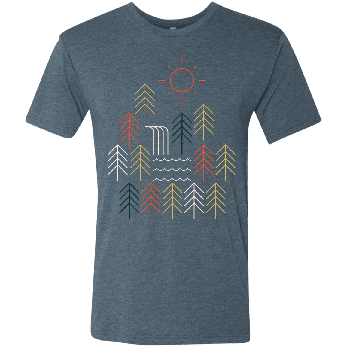 T-Shirts Indigo / S Nature Timestee Men's Triblend T-Shirt