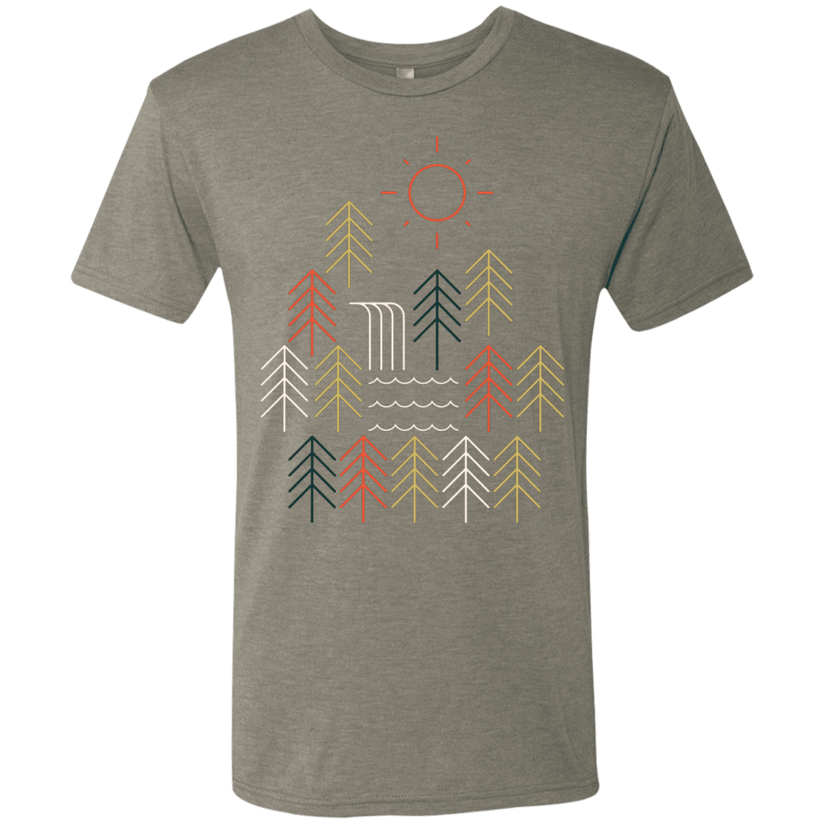 T-Shirts Venetian Grey / S Nature Timestee Men's Triblend T-Shirt