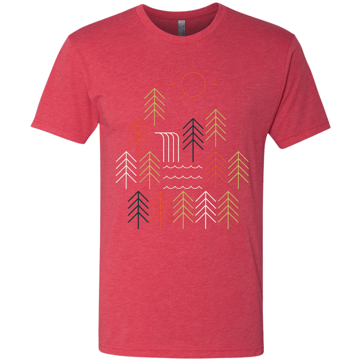 T-Shirts Vintage Red / S Nature Timestee Men's Triblend T-Shirt