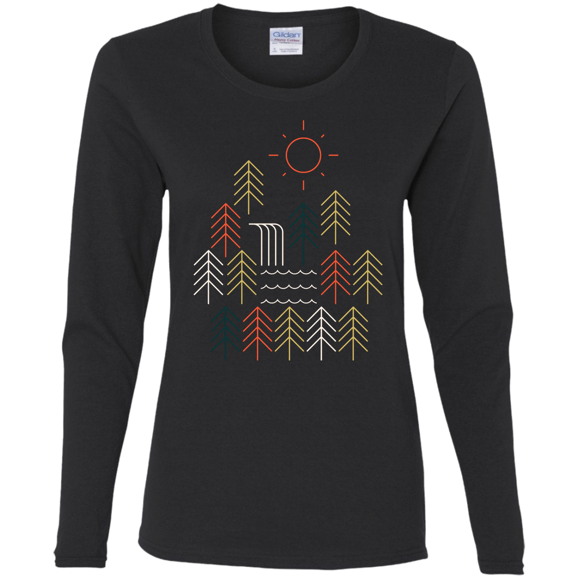 T-Shirts Black / S Nature Timestee Women's Long Sleeve T-Shirt