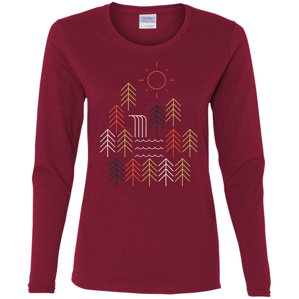 T-Shirts Cardinal / S Nature Timestee Women's Long Sleeve T-Shirt