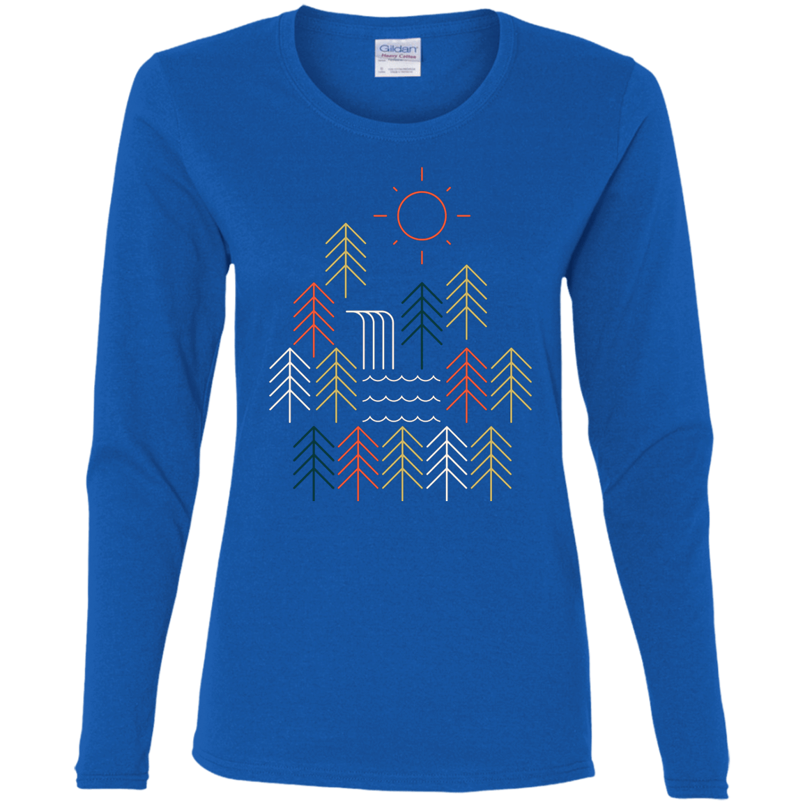 T-Shirts Royal / S Nature Timestee Women's Long Sleeve T-Shirt
