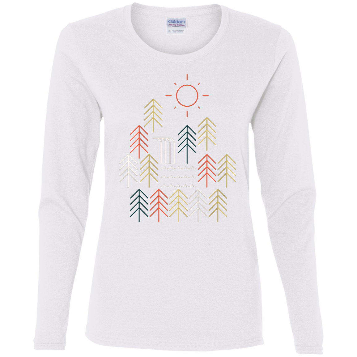 T-Shirts White / S Nature Timestee Women's Long Sleeve T-Shirt