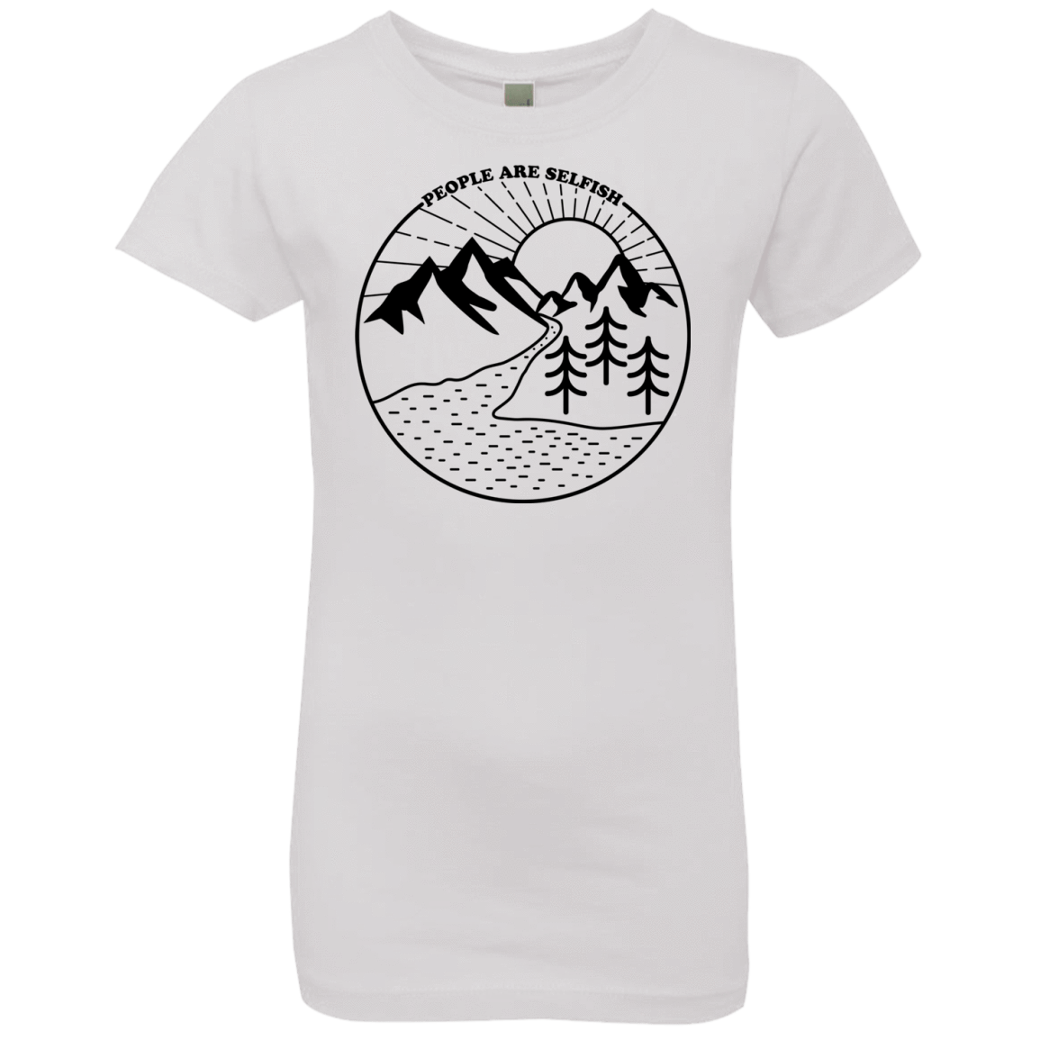 T-Shirts White / YXS Nature vs. People Girls Premium T-Shirt