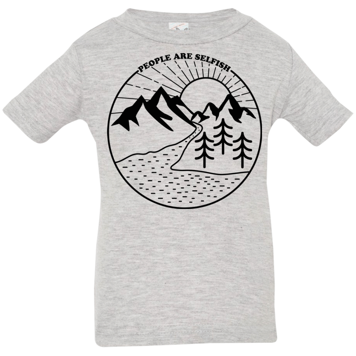 T-Shirts Heather Grey / 6 Months Nature vs. People Infant Premium T-Shirt