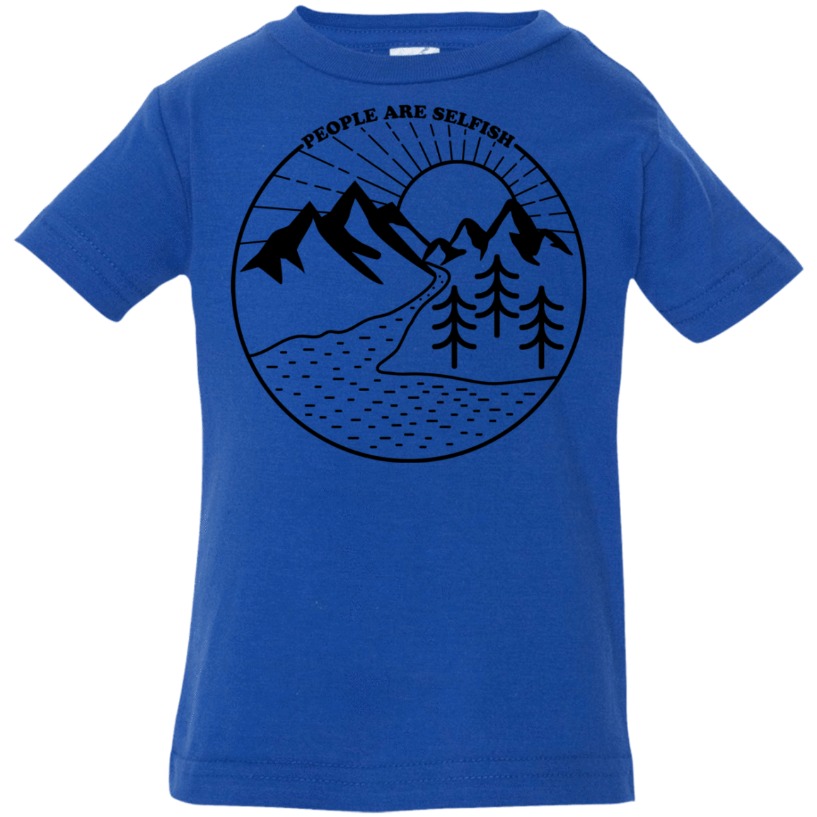 T-Shirts Royal / 6 Months Nature vs. People Infant Premium T-Shirt