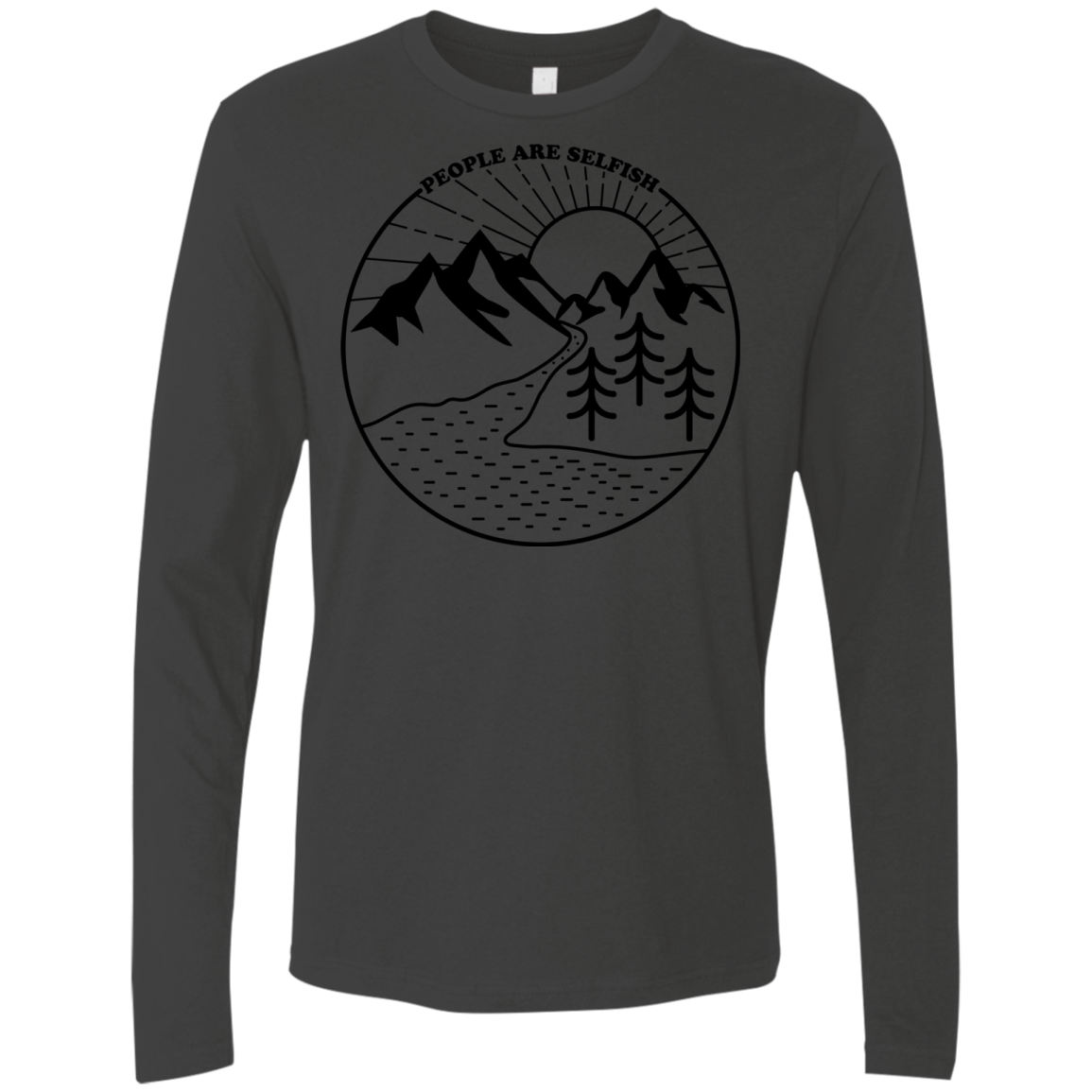 Nature vs. People Men's Premium Long Sleeve