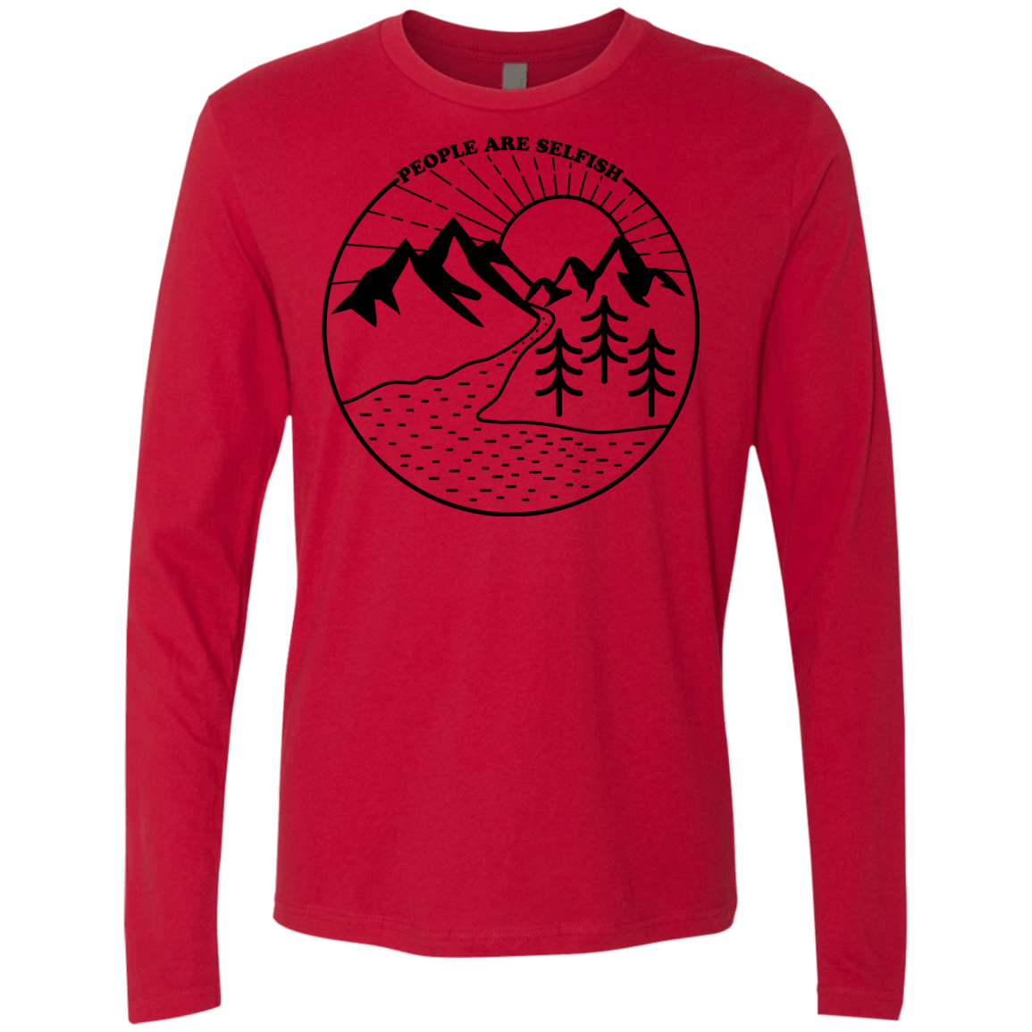 Nature vs. People Men's Premium Long Sleeve