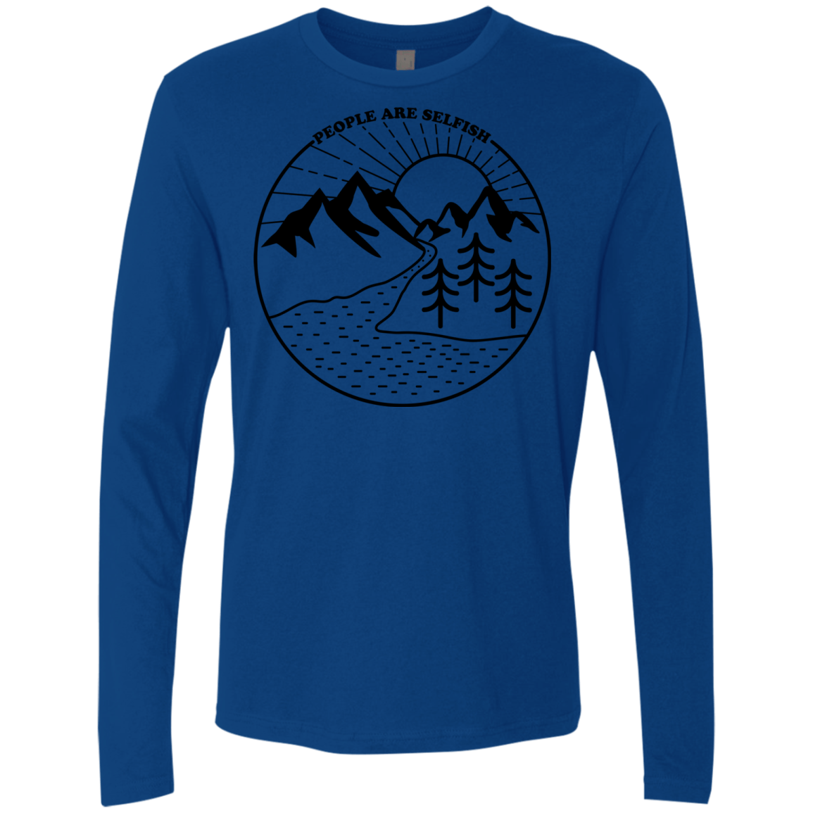 Nature vs. People Men's Premium Long Sleeve