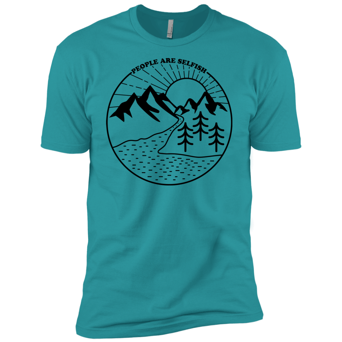 T-Shirts Tahiti Blue / X-Small Nature vs. People Men's Premium T-Shirt