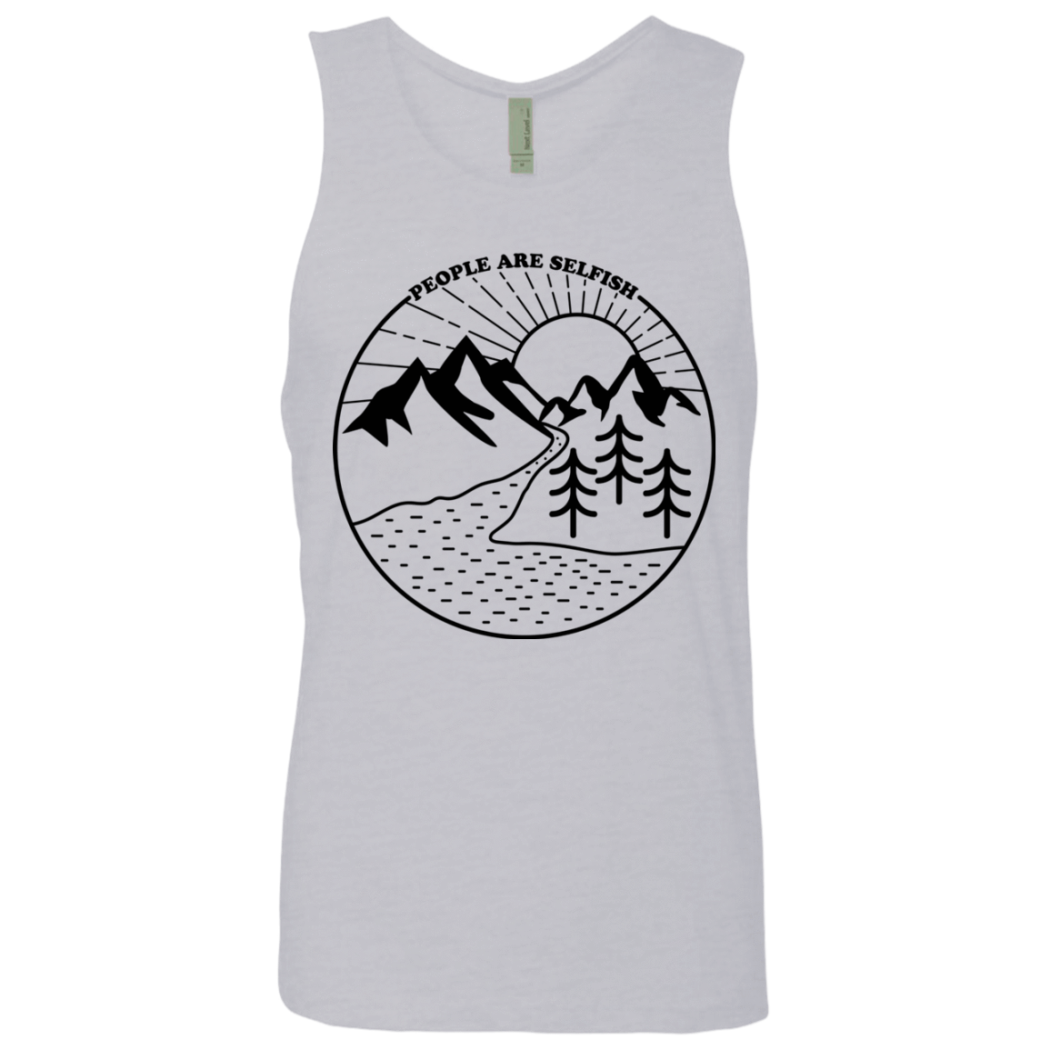 T-Shirts Heather Grey / S Nature vs. People Men's Premium Tank Top