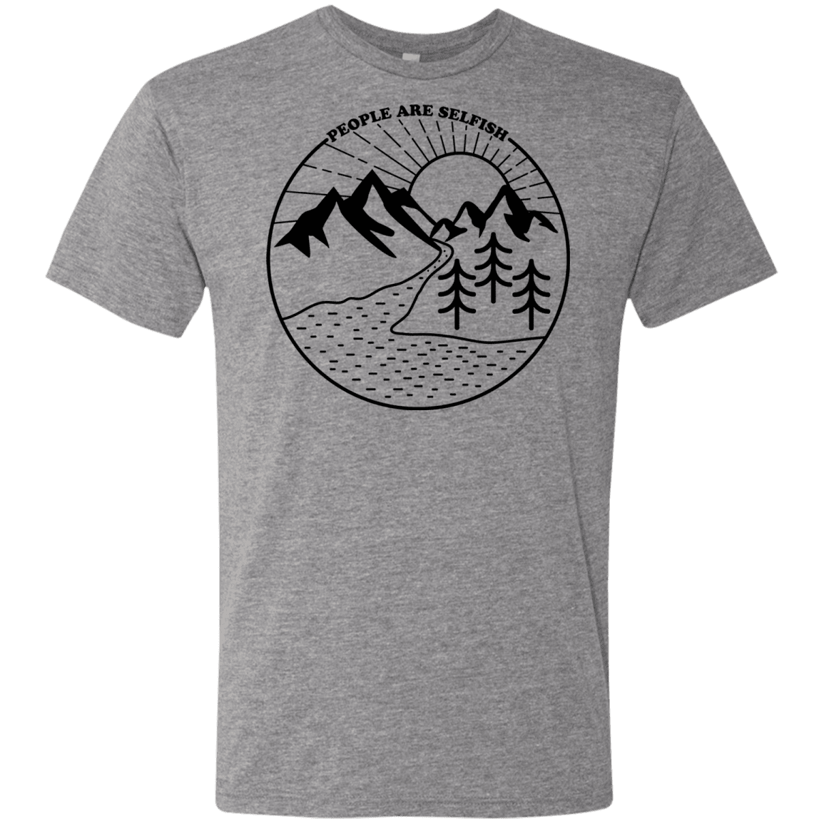 T-Shirts Premium Heather / S Nature vs. People Men's Triblend T-Shirt