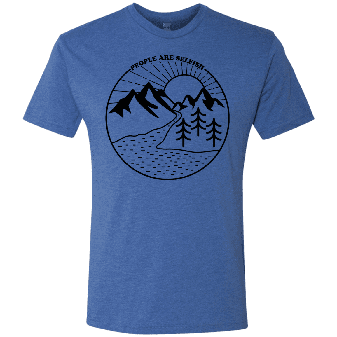 T-Shirts Vintage Royal / S Nature vs. People Men's Triblend T-Shirt