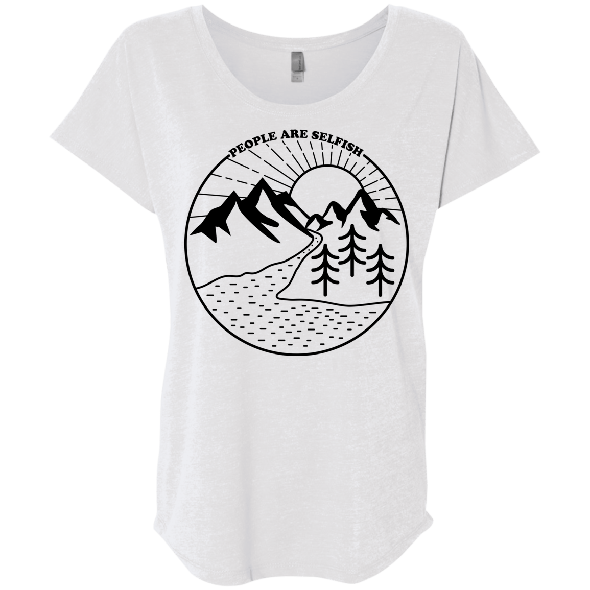 Nature vs. People Triblend Dolman Sleeve