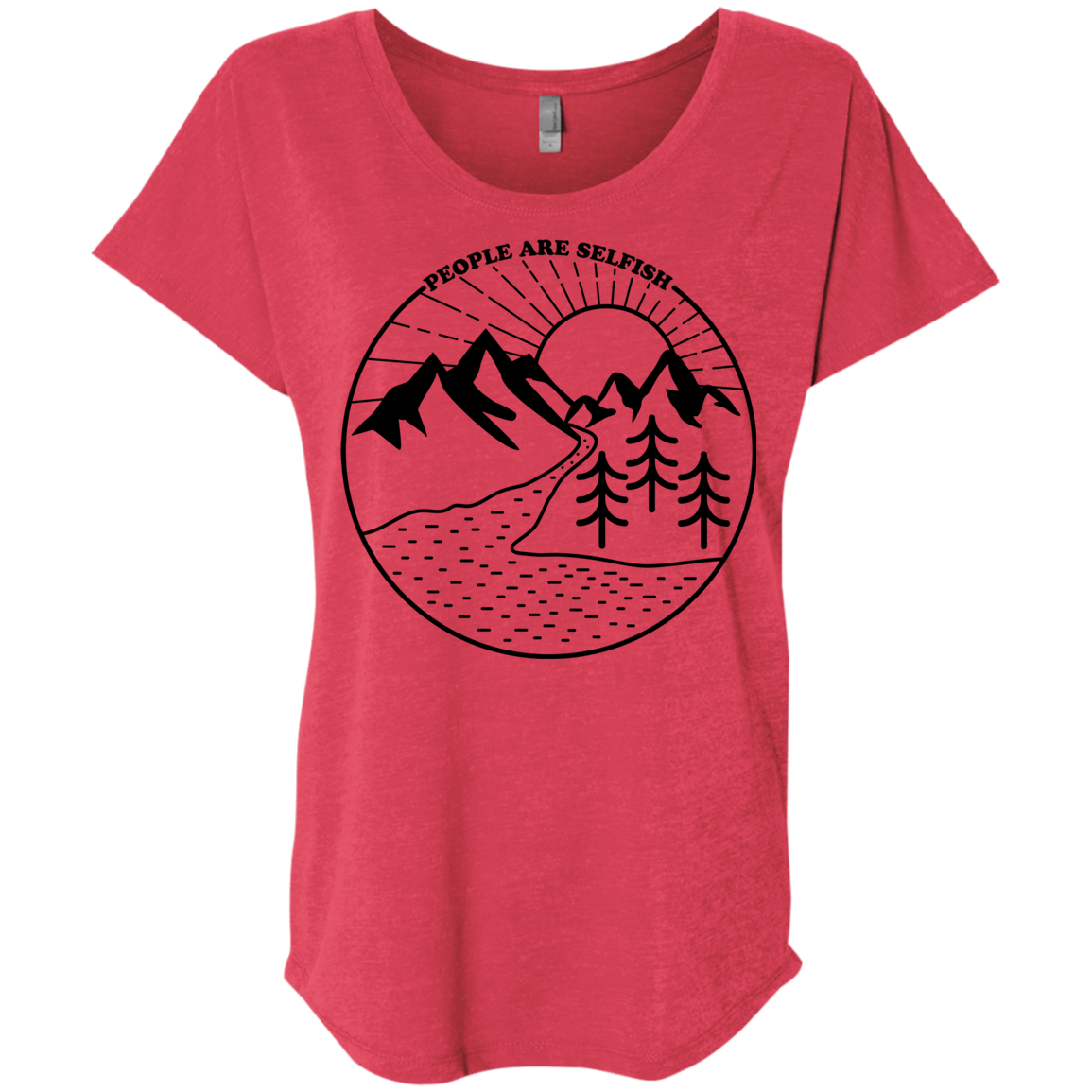 Nature vs. People Triblend Dolman Sleeve