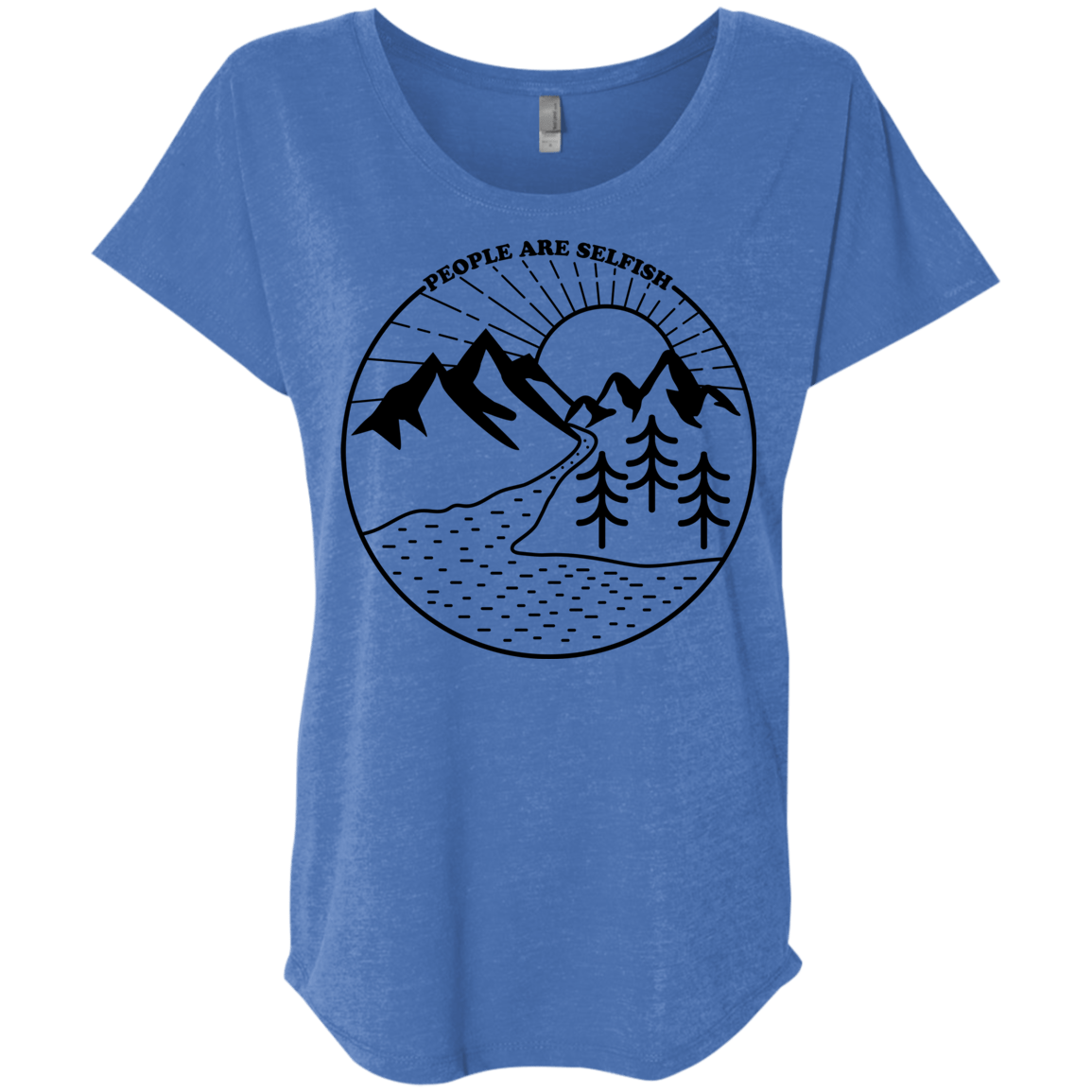 Nature vs. People Triblend Dolman Sleeve