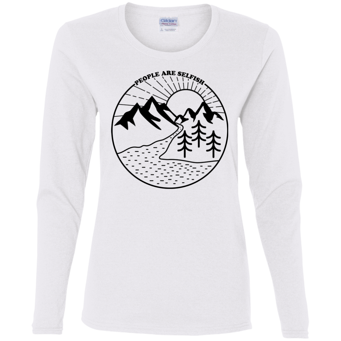 T-Shirts White / S Nature vs. People Women's Long Sleeve T-Shirt