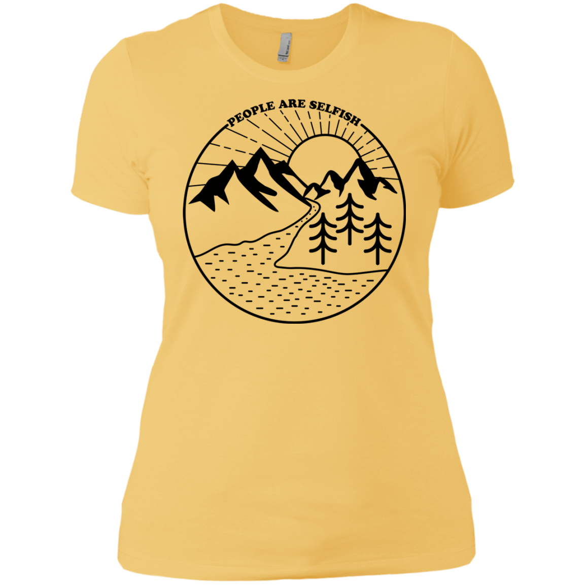 T-Shirts Banana Cream/ / X-Small Nature vs. People Women's Premium T-Shirt