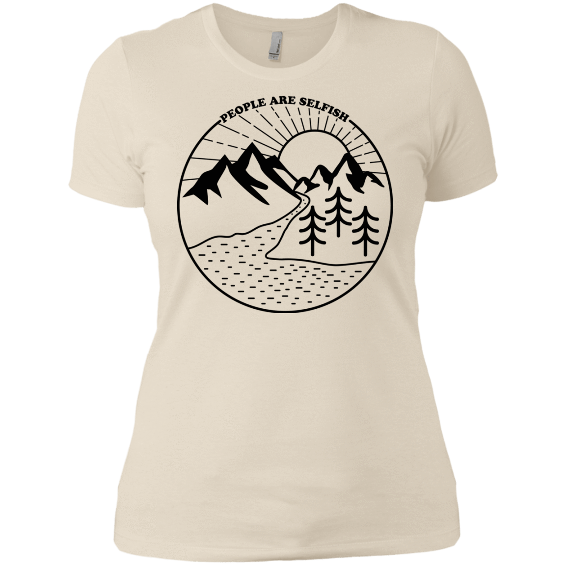 T-Shirts Ivory/ / X-Small Nature vs. People Women's Premium T-Shirt