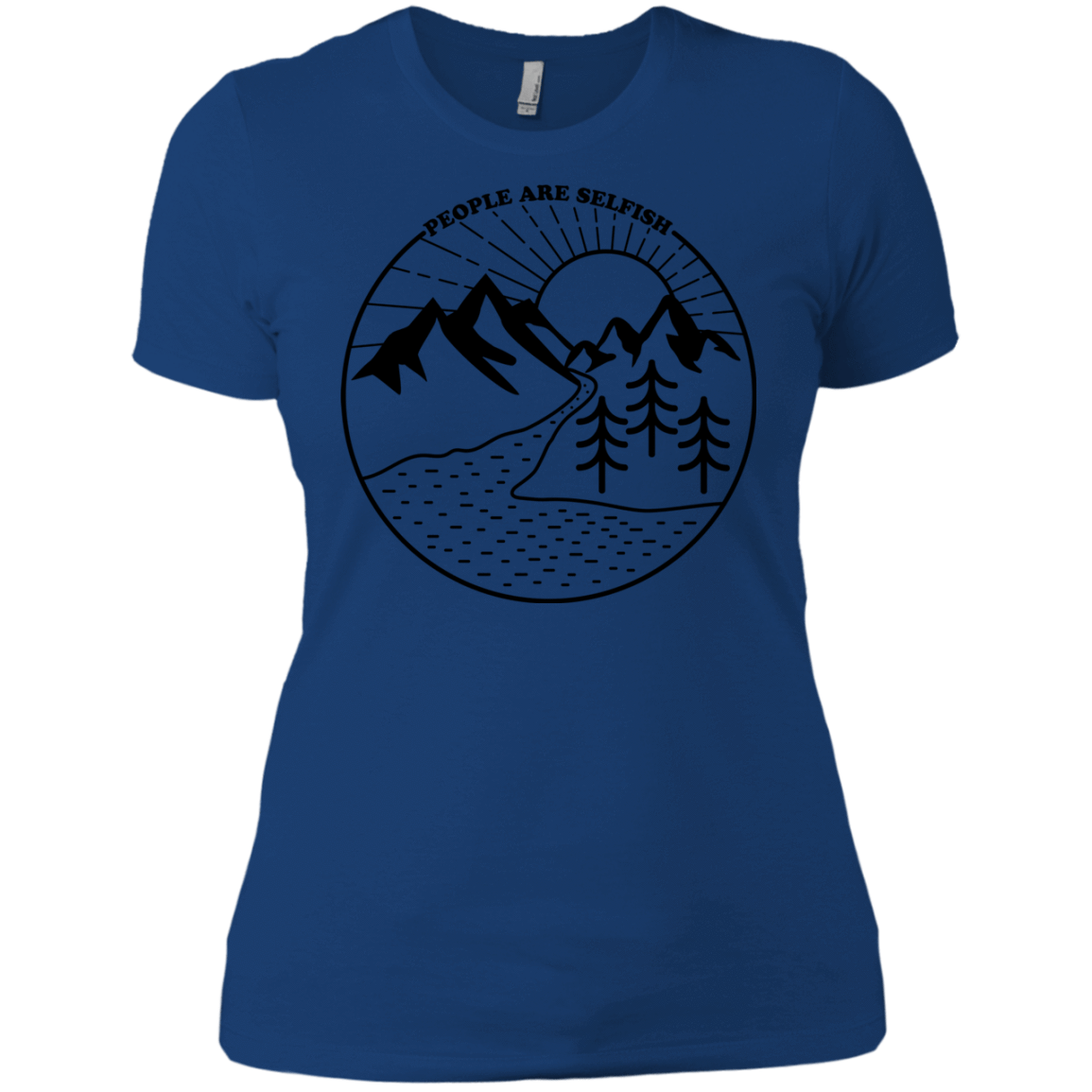 T-Shirts Royal / X-Small Nature vs. People Women's Premium T-Shirt