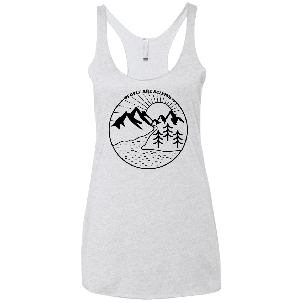 Nature vs. People Women's Triblend Racerback Tank