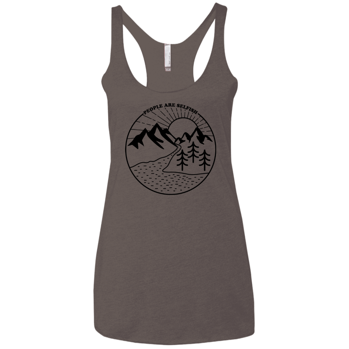 Nature vs. People Women's Triblend Racerback Tank