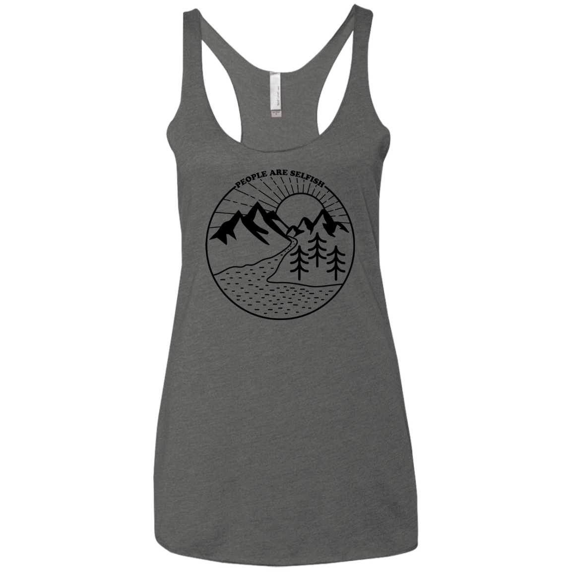 Nature vs. People Women's Triblend Racerback Tank