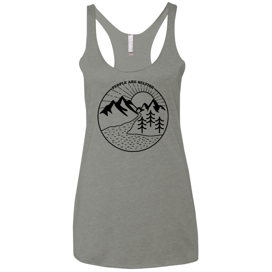 Nature vs. People Women's Triblend Racerback Tank