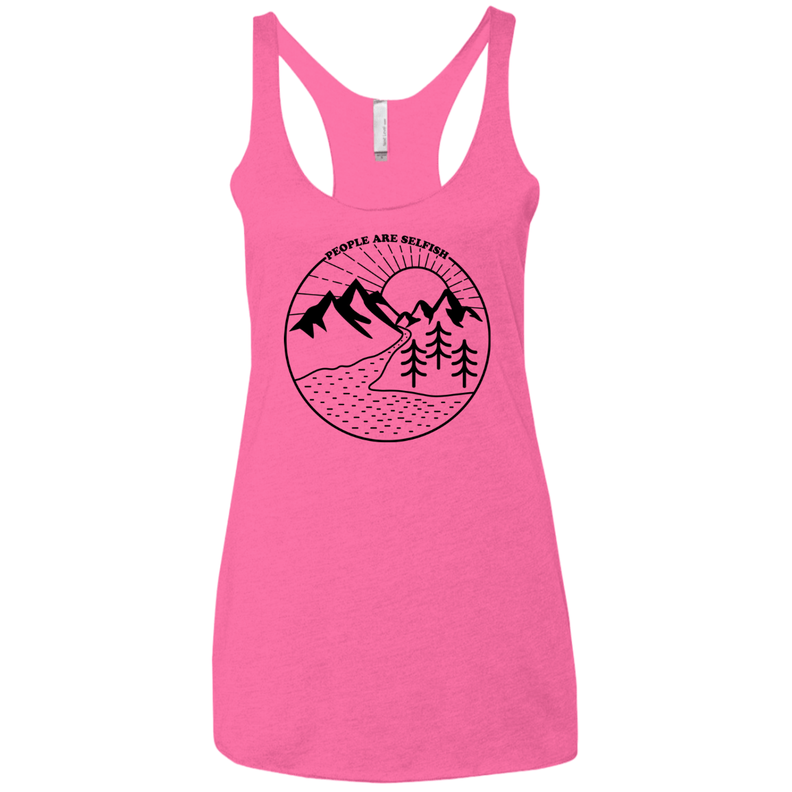 Nature vs. People Women's Triblend Racerback Tank