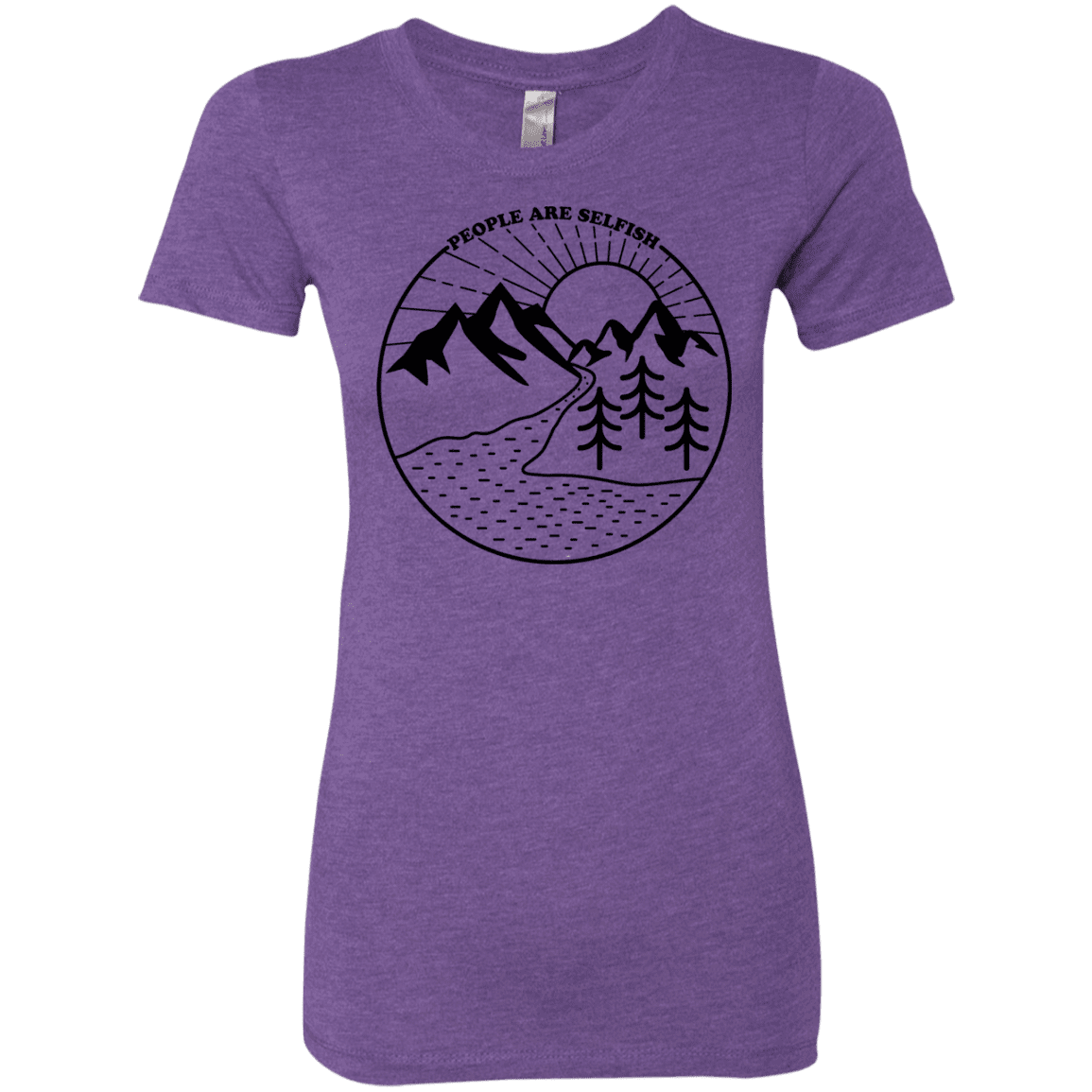T-Shirts Purple Rush / S Nature vs. People Women's Triblend T-Shirt