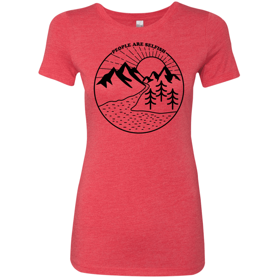 T-Shirts Vintage Red / S Nature vs. People Women's Triblend T-Shirt