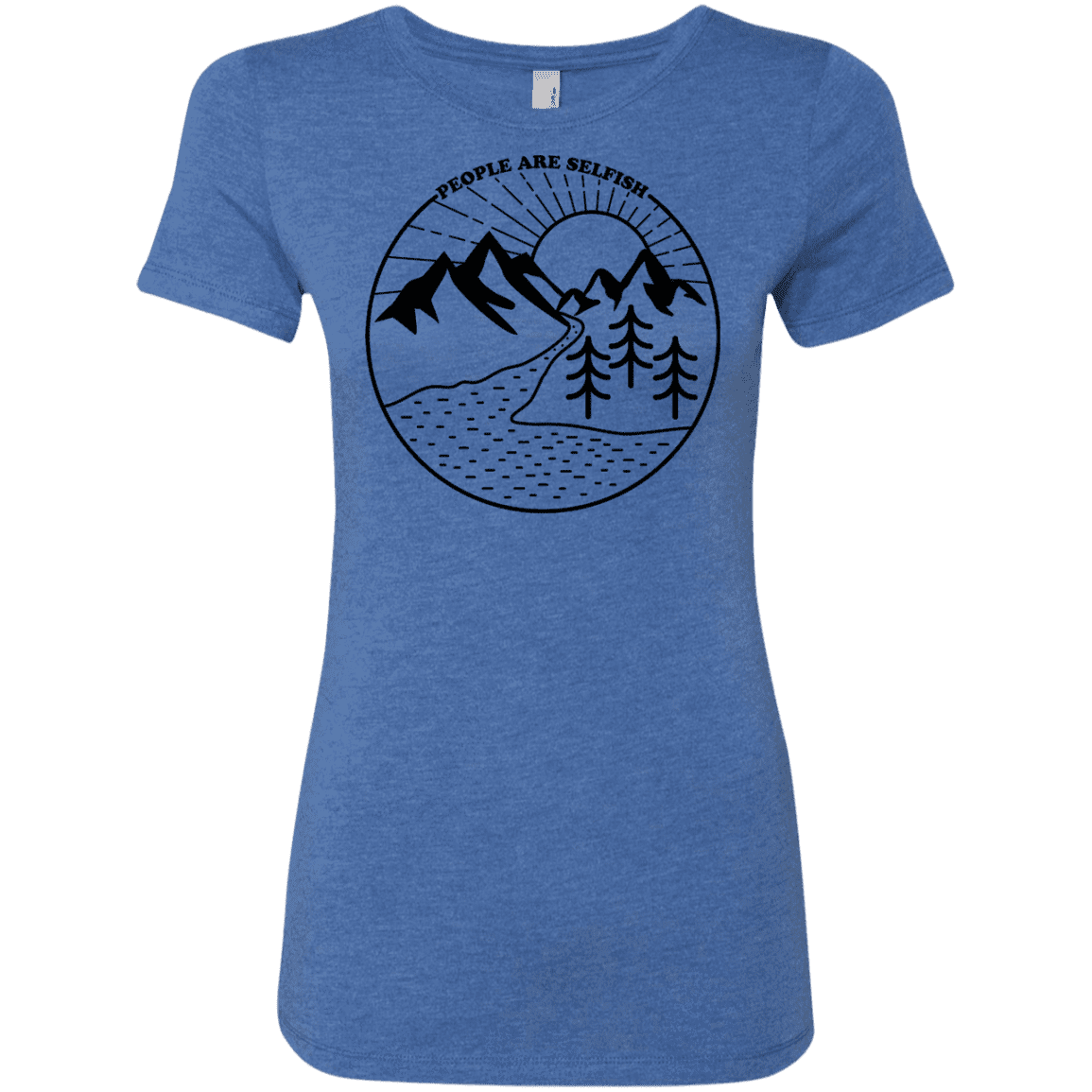 T-Shirts Vintage Royal / S Nature vs. People Women's Triblend T-Shirt