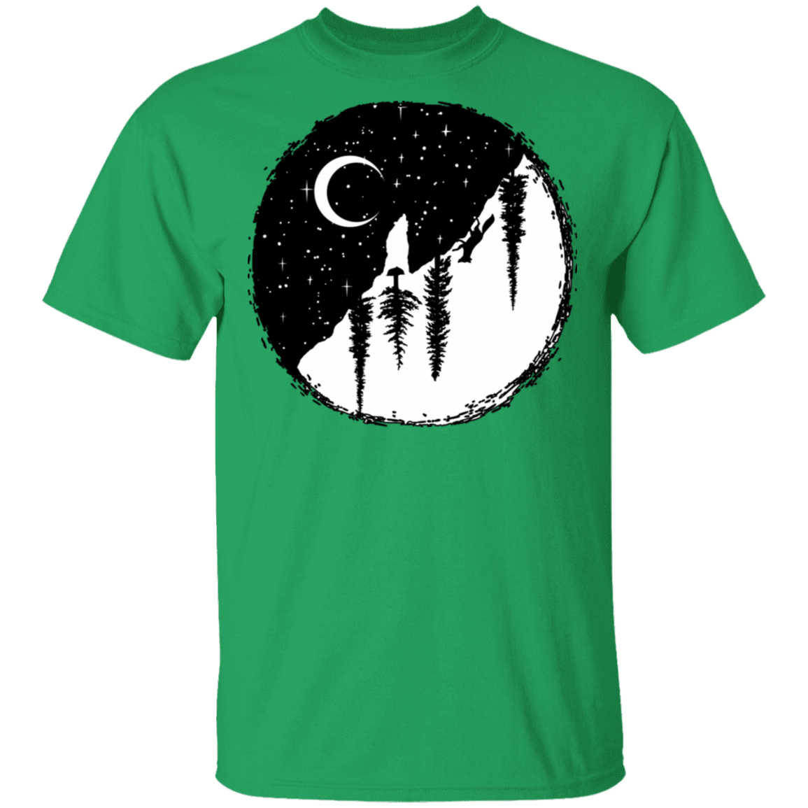 T-Shirts Irish Green / S Nature Yin Yang T-Shirt