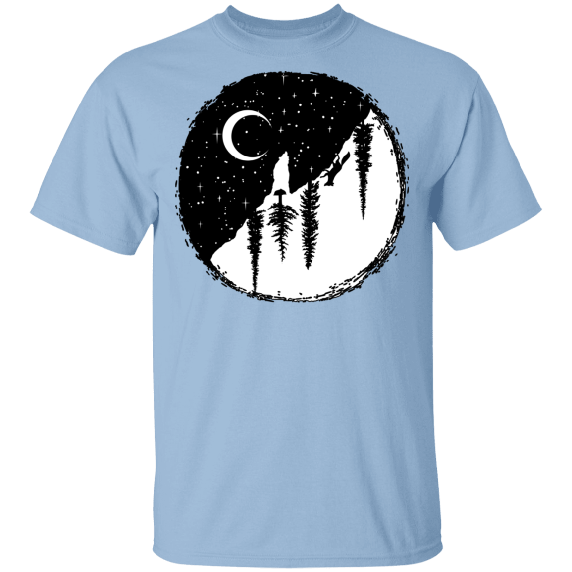 T-Shirts Light Blue / S Nature Yin Yang T-Shirt