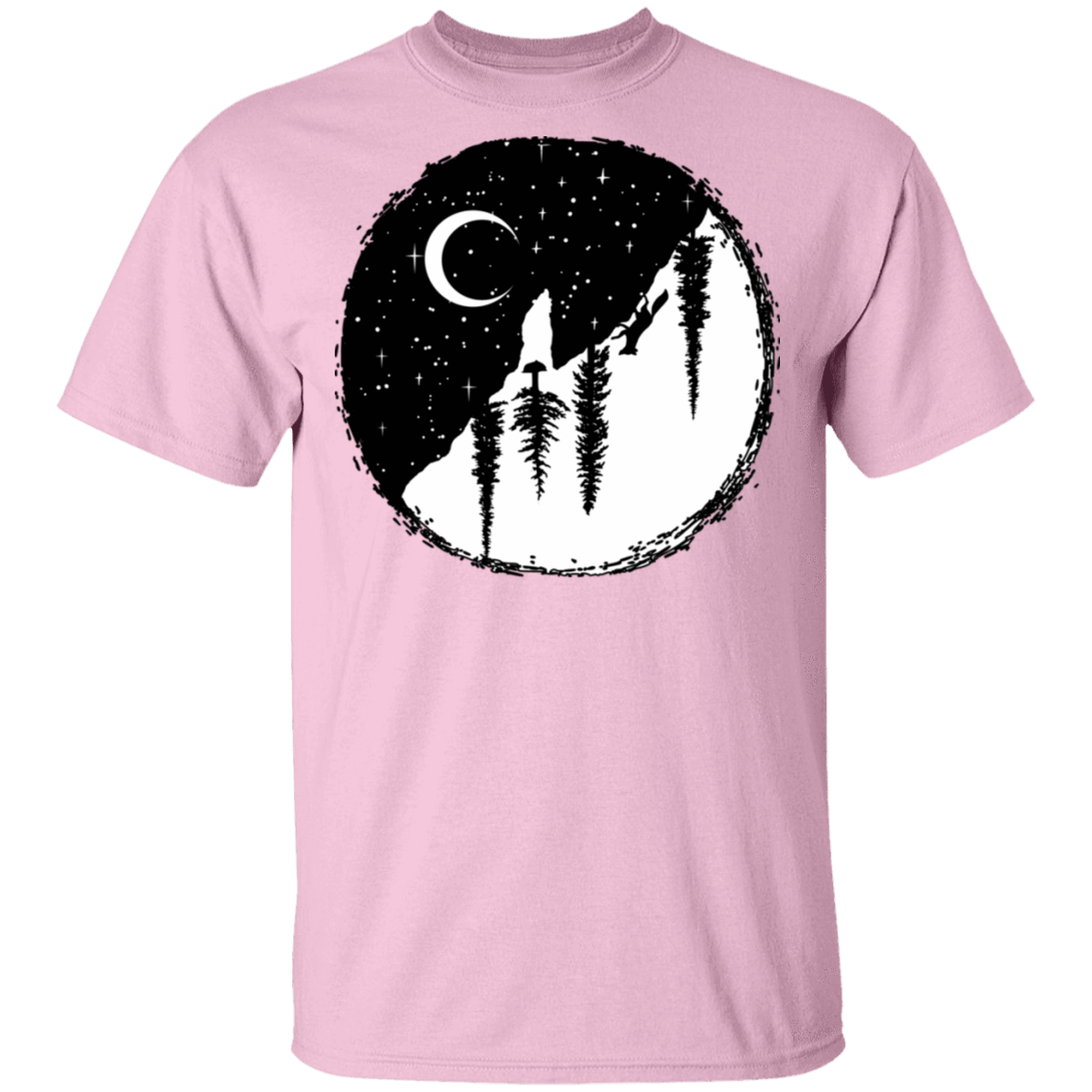 T-Shirts Light Pink / S Nature Yin Yang T-Shirt