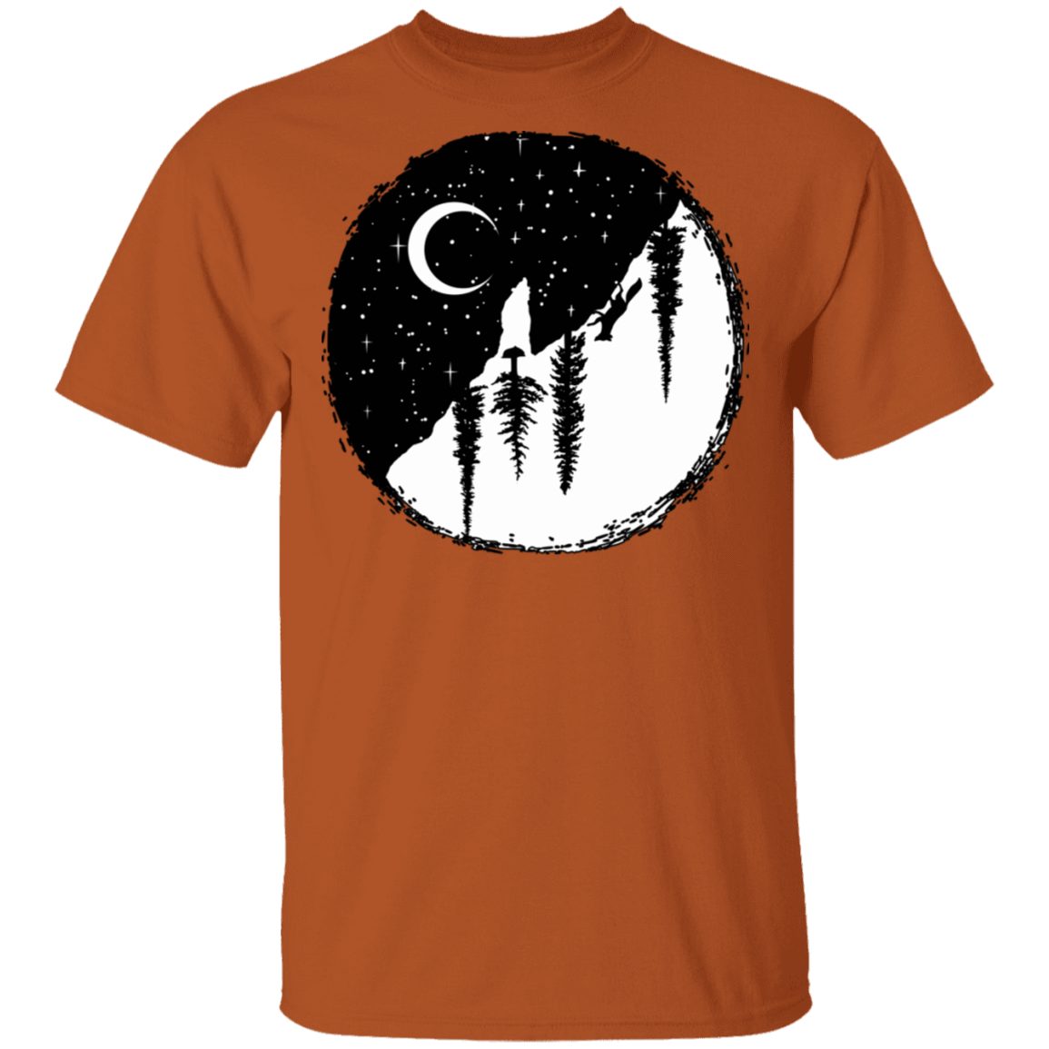 T-Shirts Texas Orange / S Nature Yin Yang T-Shirt