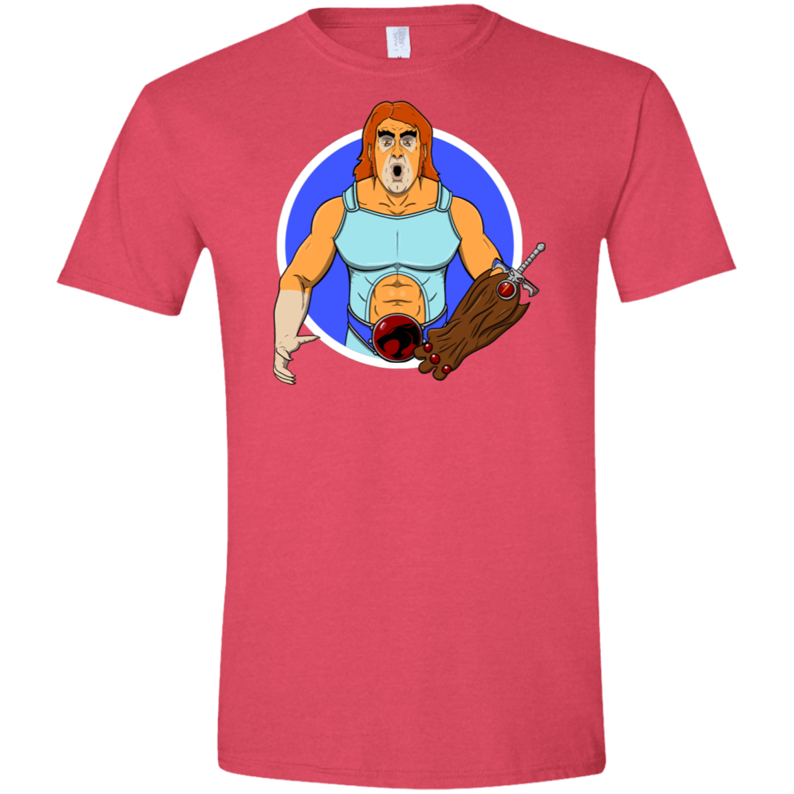 T-Shirts Heather Red / S Natureboy Woooo Men's Semi-Fitted Softstyle