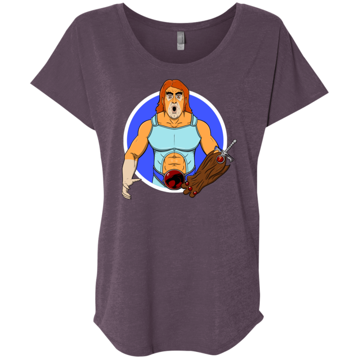 T-Shirts Vintage Purple / X-Small Natureboy Woooo Triblend Dolman Sleeve