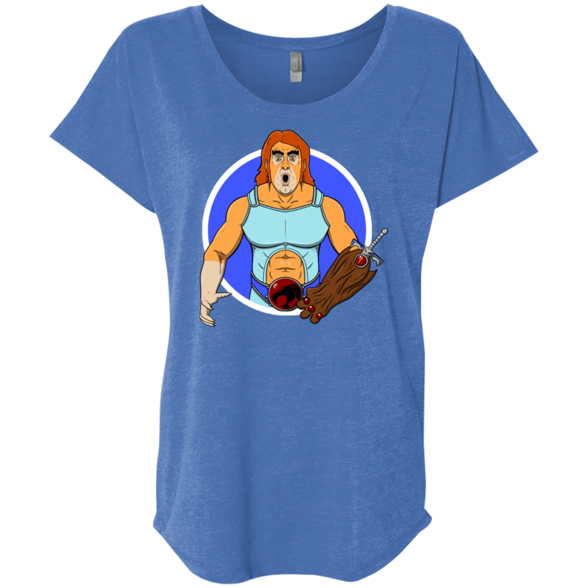 T-Shirts Vintage Royal / X-Small Natureboy Woooo Triblend Dolman Sleeve