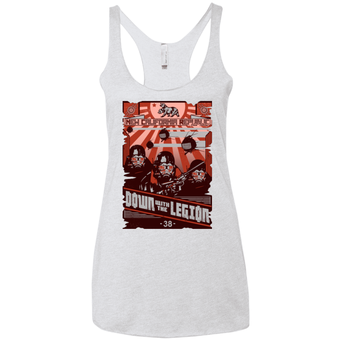 T-Shirts Heather White / X-Small NCR Needs You Women's Triblend Racerback Tank