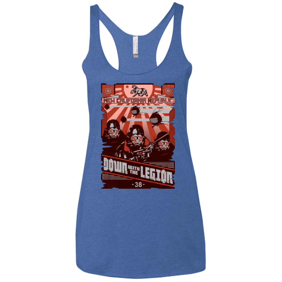 T-Shirts Vintage Royal / X-Small NCR Needs You Women's Triblend Racerback Tank