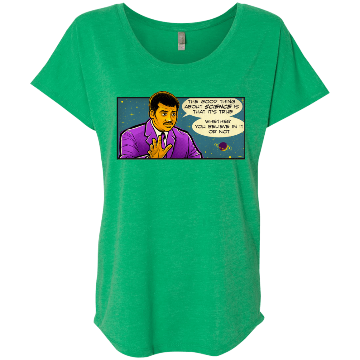 T-Shirts Envy / X-Small NDGT good thing Triblend Dolman Sleeve