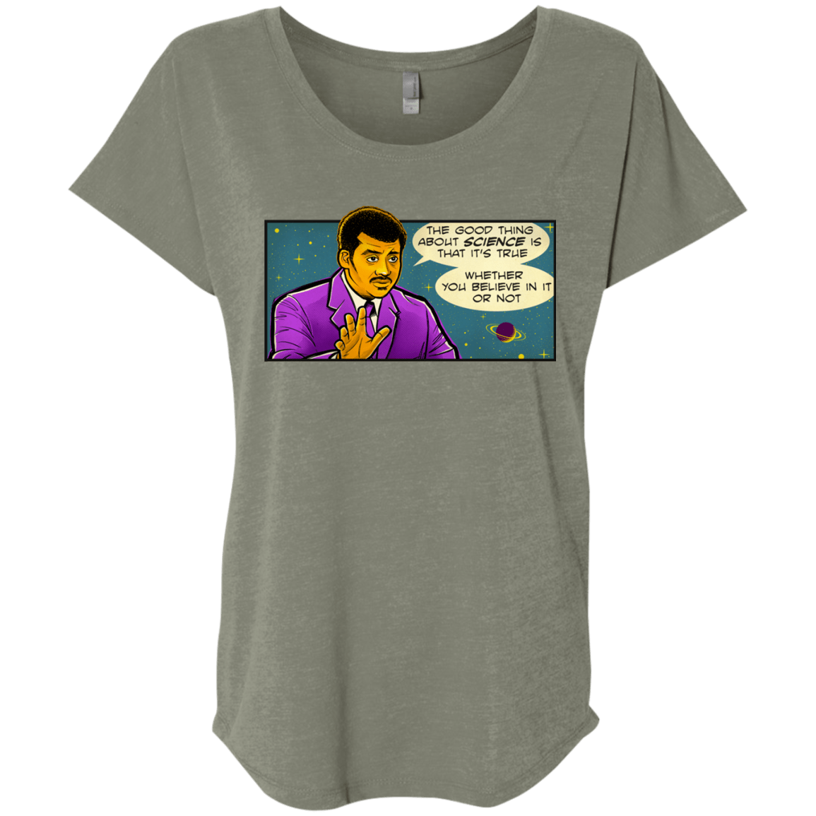 T-Shirts Venetian Grey / X-Small NDGT good thing Triblend Dolman Sleeve