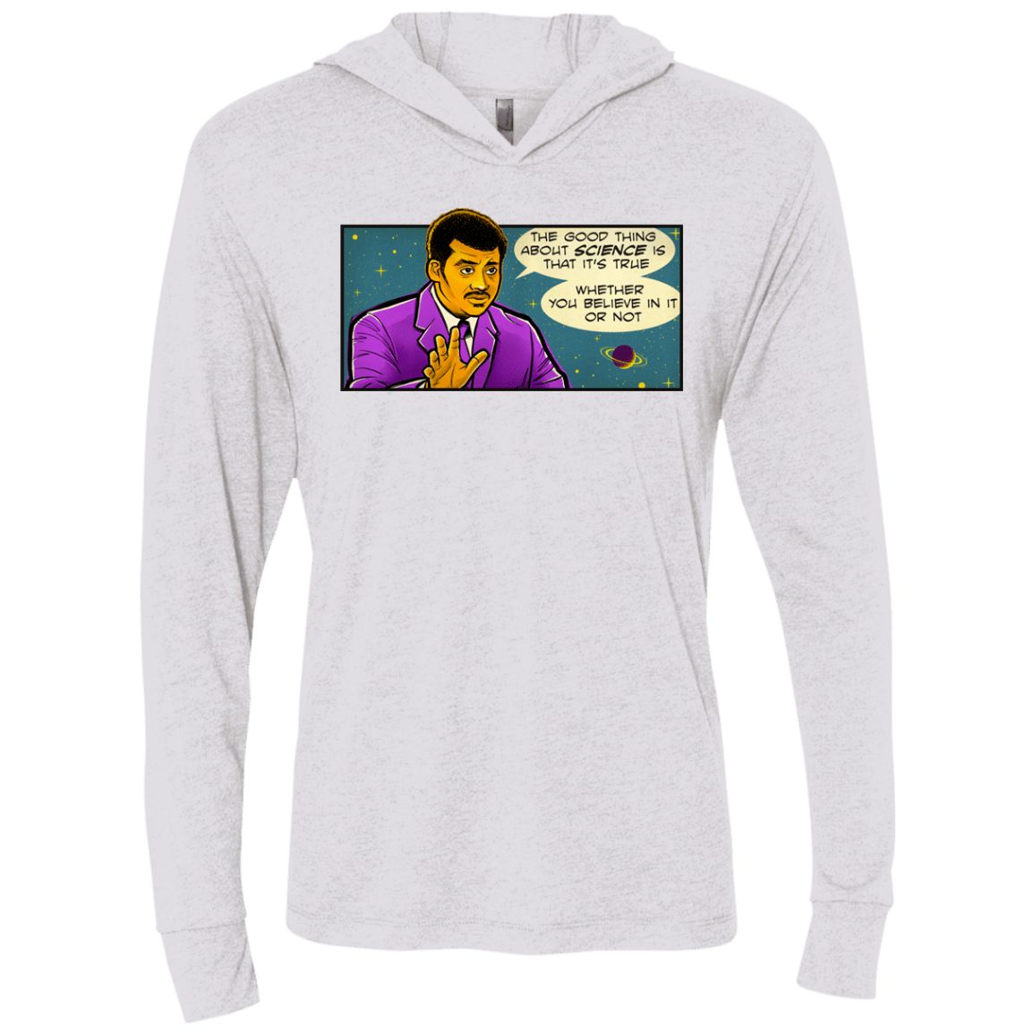 T-Shirts Heather White / X-Small NDGT good thing Triblend Long Sleeve Hoodie Tee