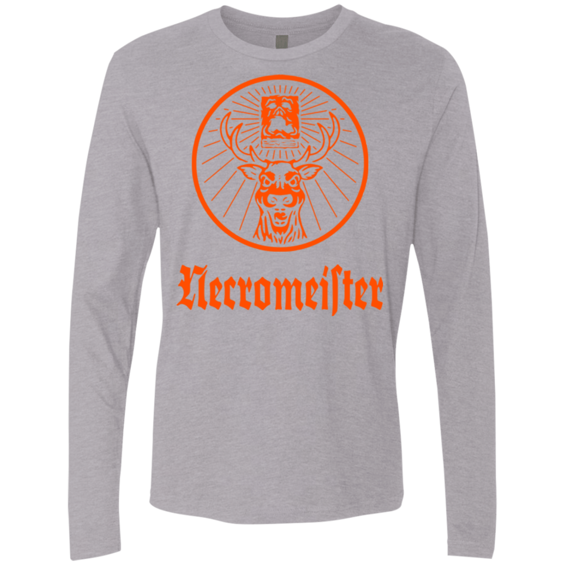 T-Shirts Heather Grey / Small NECROMEISTER Men's Premium Long Sleeve