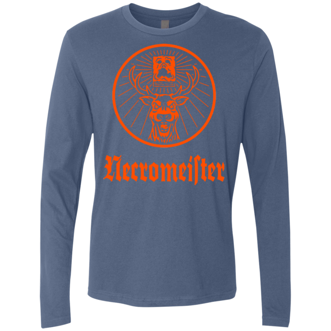 T-Shirts Indigo / Small NECROMEISTER Men's Premium Long Sleeve
