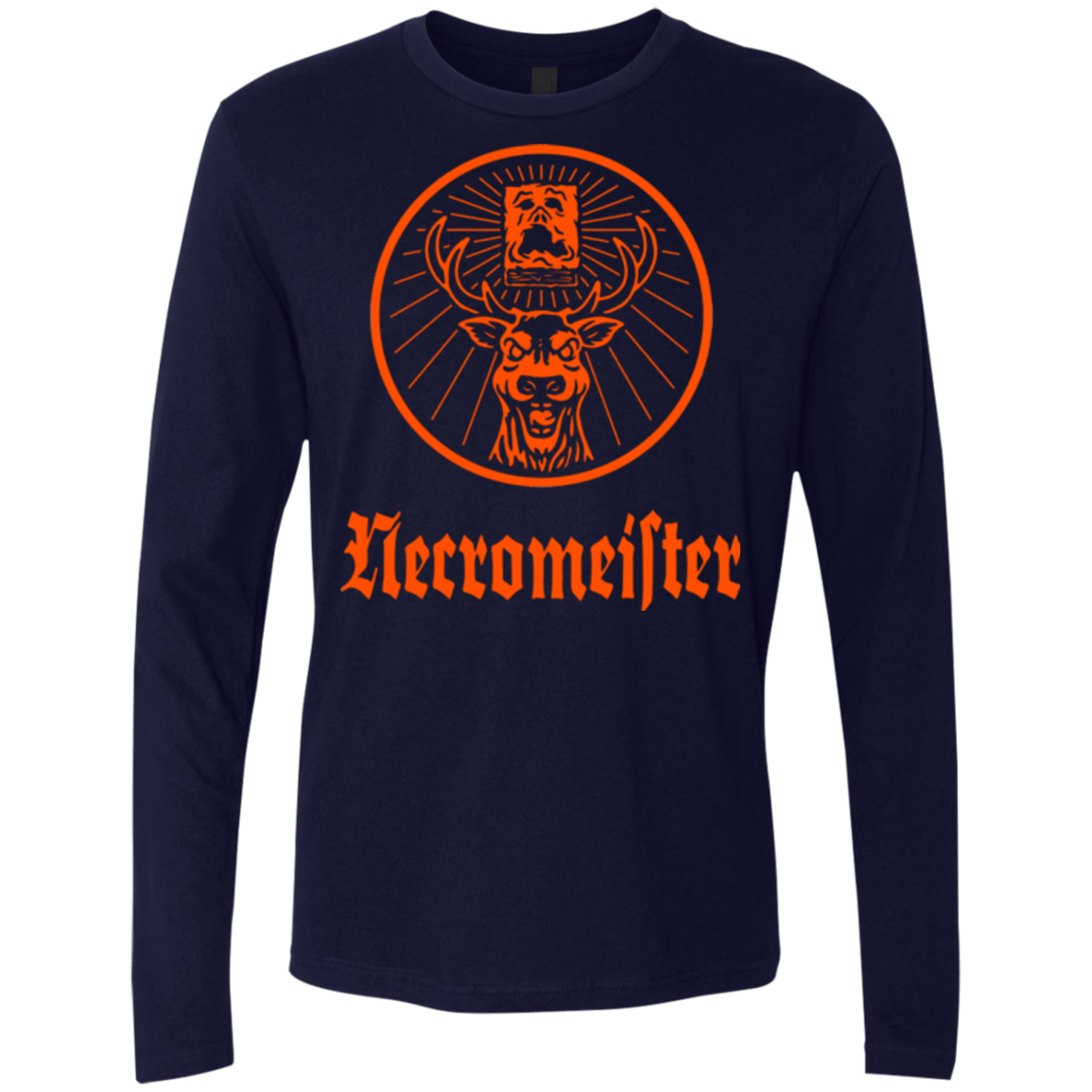 T-Shirts Midnight Navy / Small NECROMEISTER Men's Premium Long Sleeve