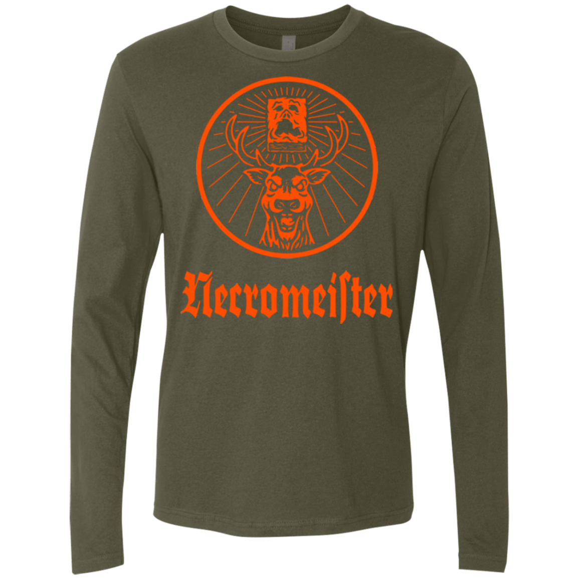 T-Shirts Military Green / Small NECROMEISTER Men's Premium Long Sleeve
