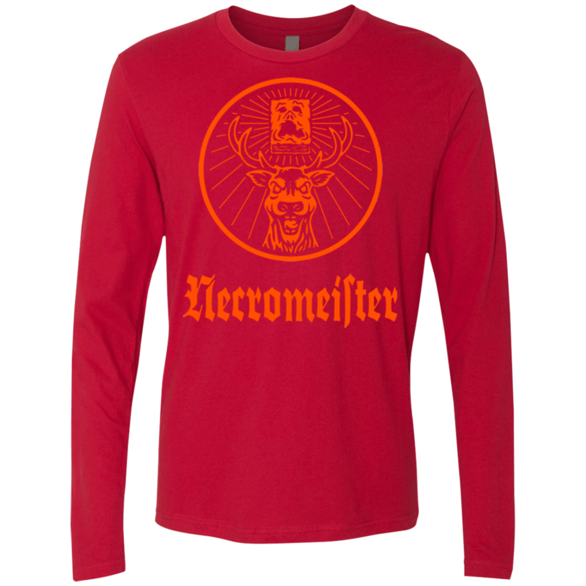 T-Shirts Red / Small NECROMEISTER Men's Premium Long Sleeve